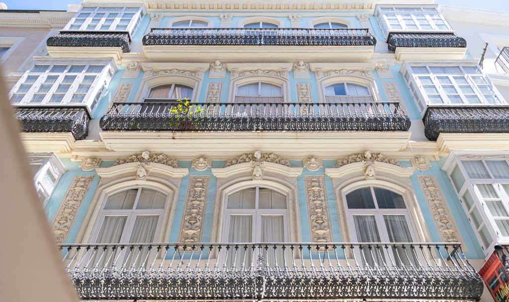 The balconies of Cadiz in Calle Ancha