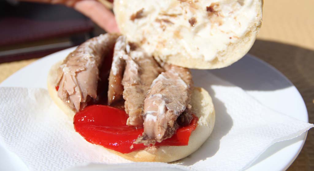 Dobladillo typical of the gastronomy of Cadiz