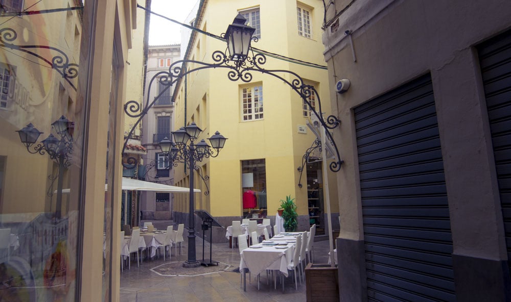 pasaje chinitas en el centro de malaga