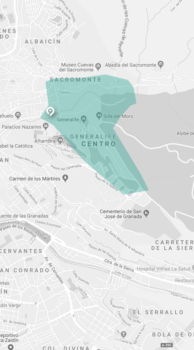 Granada hiking visit map