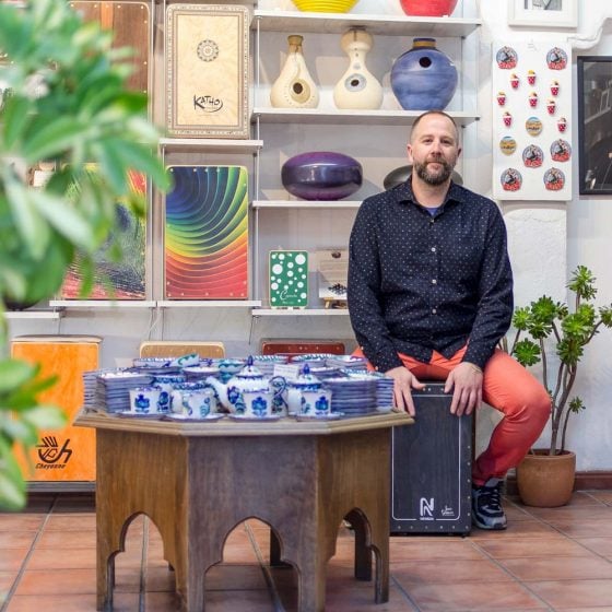 Muestra de cajon flamenco en el albaicín