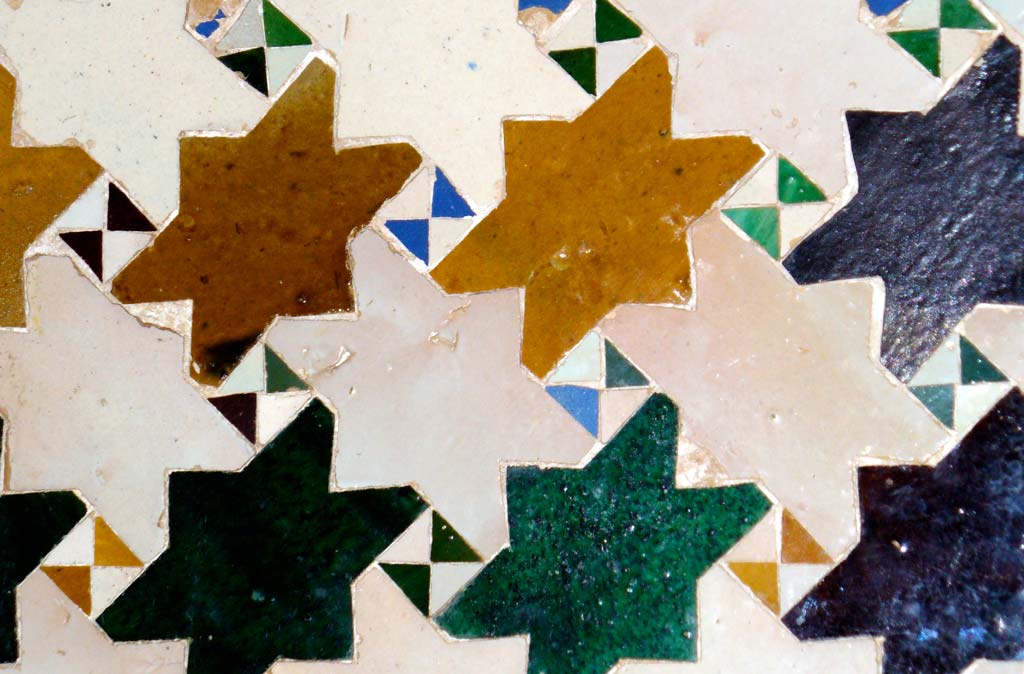 Moorish tiling from the Mexuar