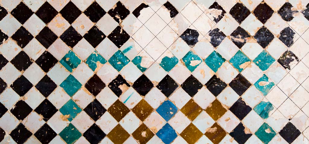 panel of tiles from the Partal