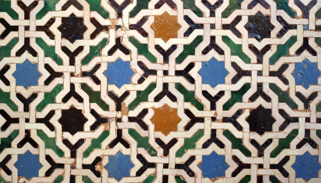 tiling of the Sala de la Barca