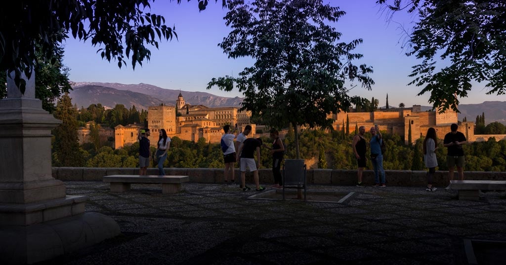 Mirador de San Nicolas al atardecer