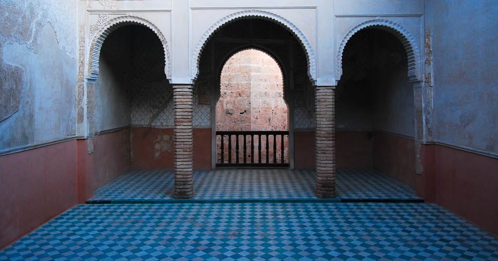 Tile pavement of the courtyard of the Harem