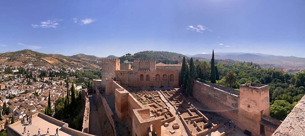 Alcazaba de la Alhambra desde la torre de la Vela