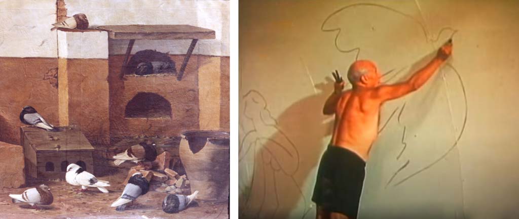 Picasso pintando palomas