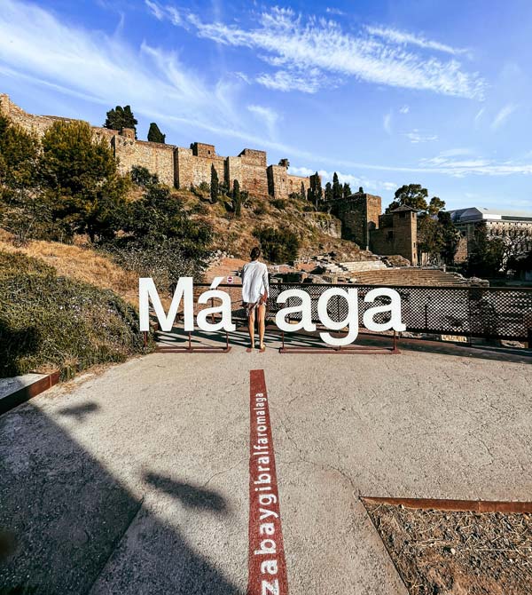 Alcazaba de Malaga vista desde ciudad