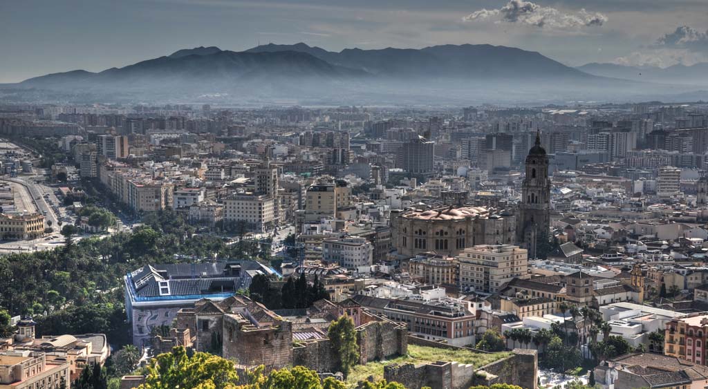 Mirador de Gibralfaro con vistas a Málaga