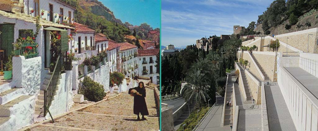 Ascent to the coracha of Gibralfaro