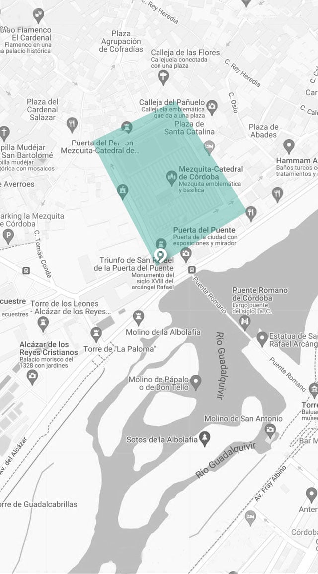 visita guiada a la mezquita de córdoba. Punto de encuentro