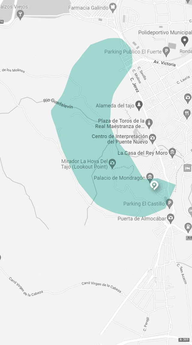 Mapa ruta molinos ronda