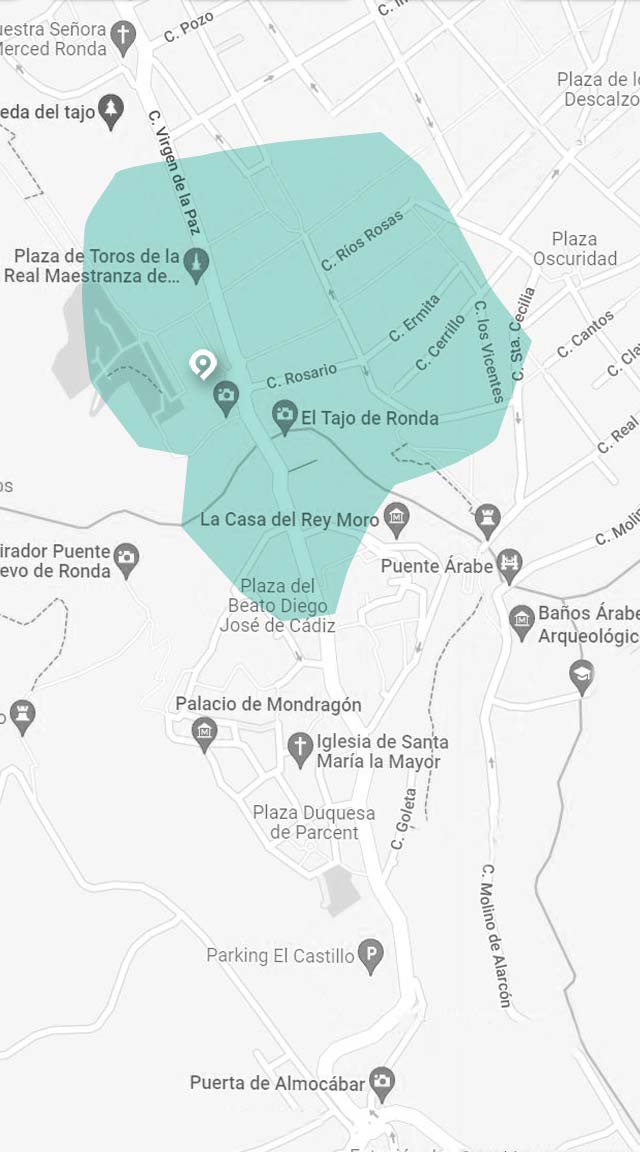mapa de ruta gastronómica ronda