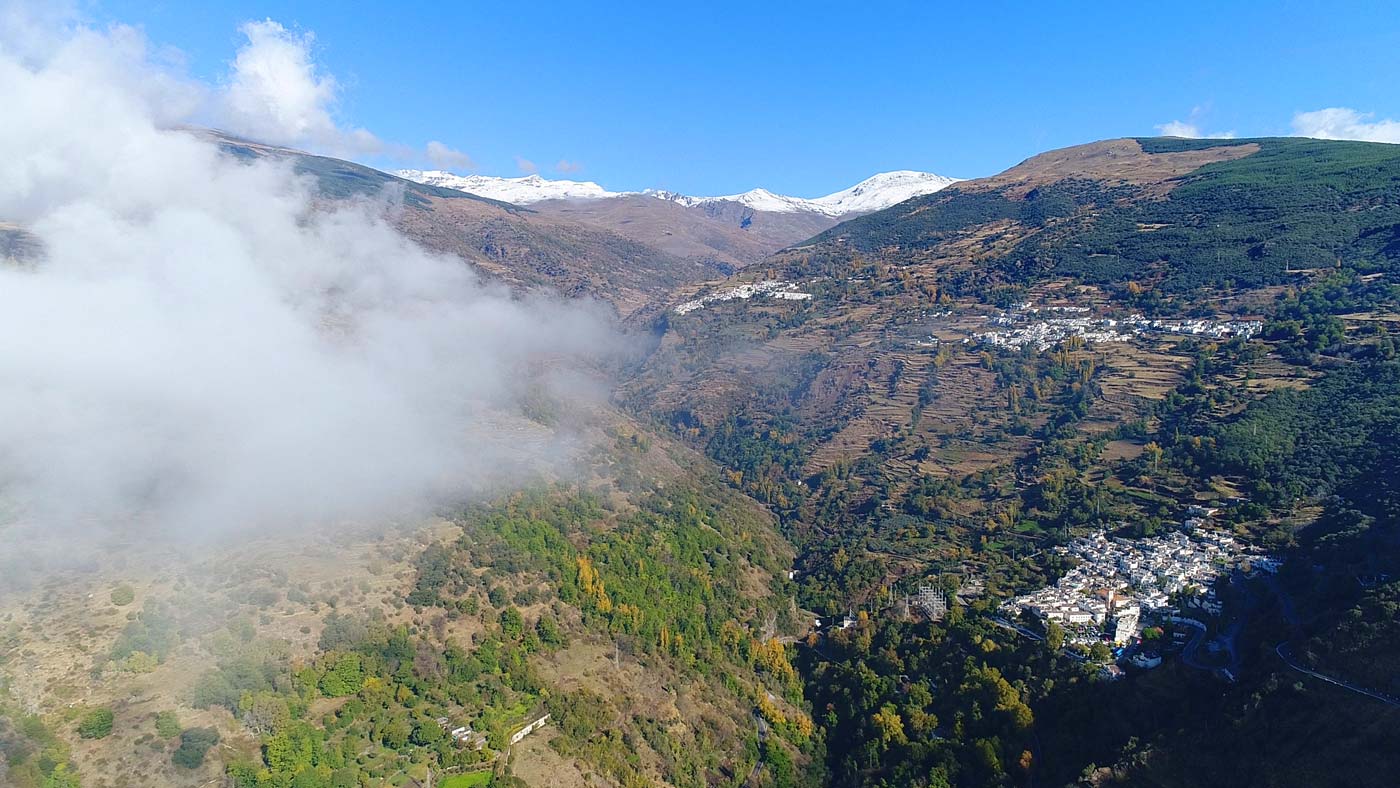 Vista aérea de la Alpujarra