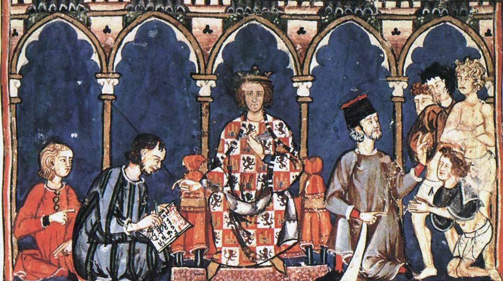 Alfonso X el sabio en miniatura