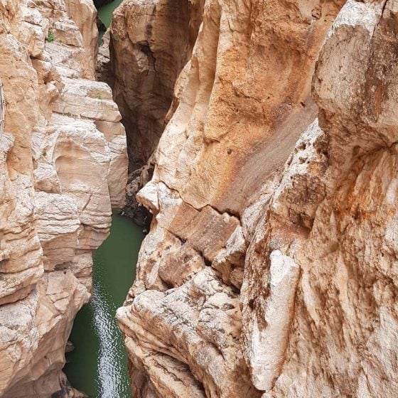 Desfiladero en excursión al Caminito del Rey