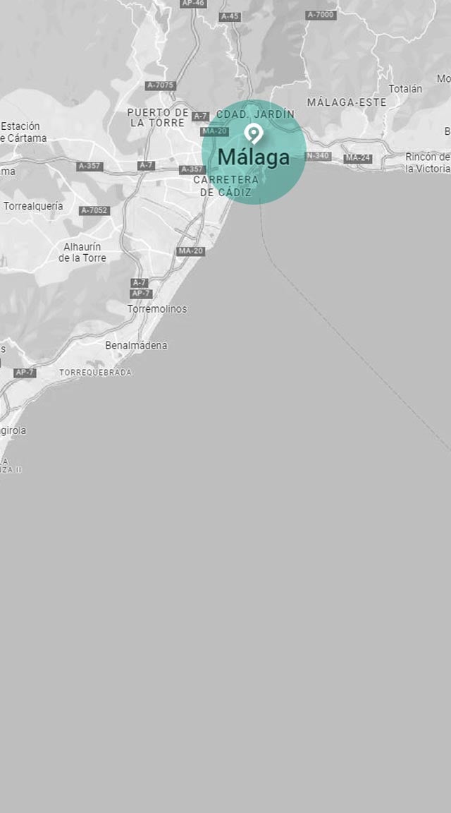 Mapa de la excursión a Málaga privada