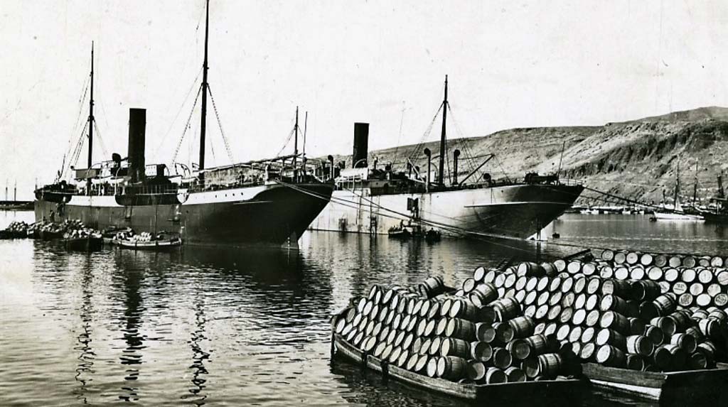 Embarque de uvas en Almería