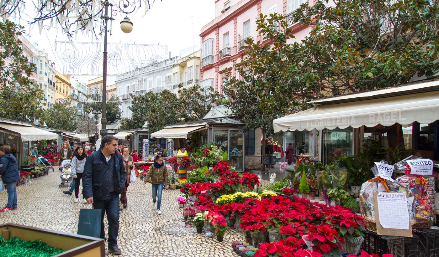 Plaza de las Flores en Cádiz