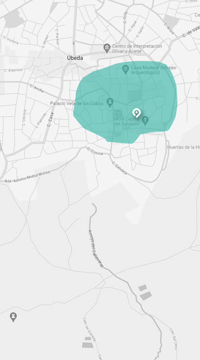 Mapa de la visita Guiada a Úbeda