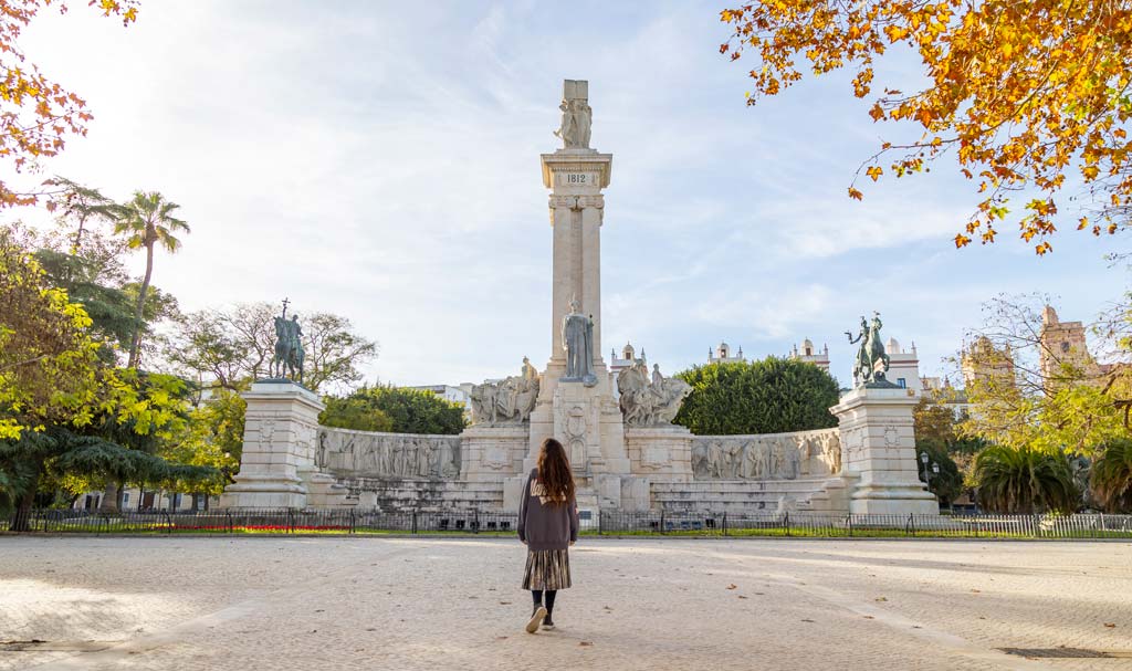 Plaza de España en Cádiz