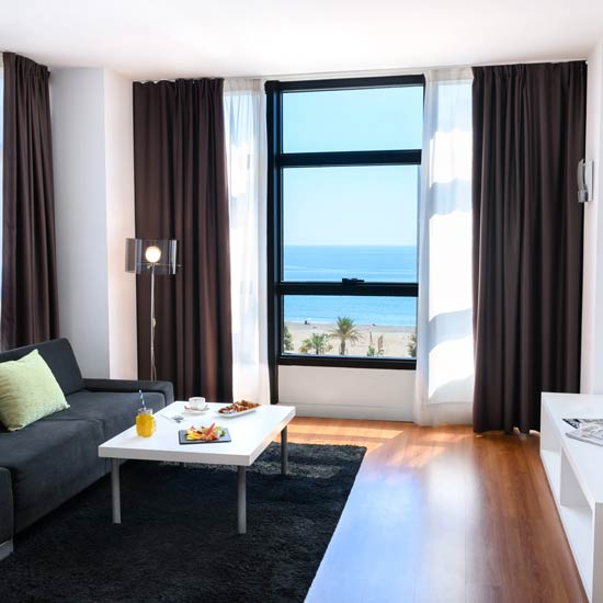 Hotel frente al mar en Málaga